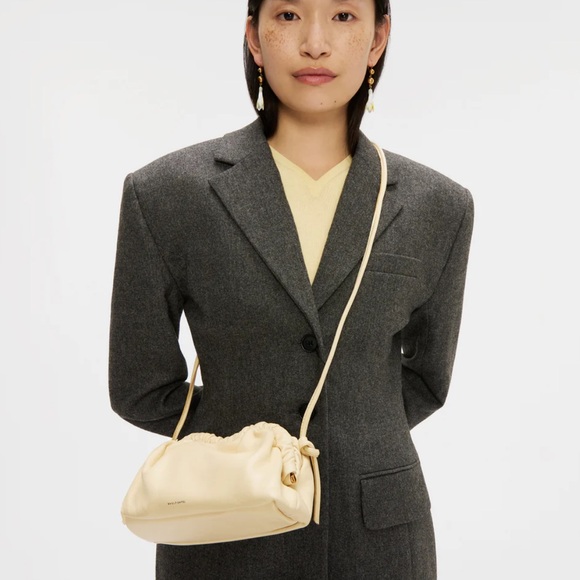 New! Mansur Gavriel Exclusive Mini Cloud Clutch Bag in Trucco Nude Tan Beige - Picture 5 of 10